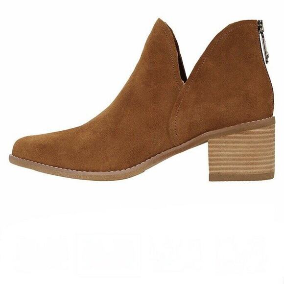 Blondo NWOB Esmee Camel Suede Booties 5.5 M - Picture 1 of 6